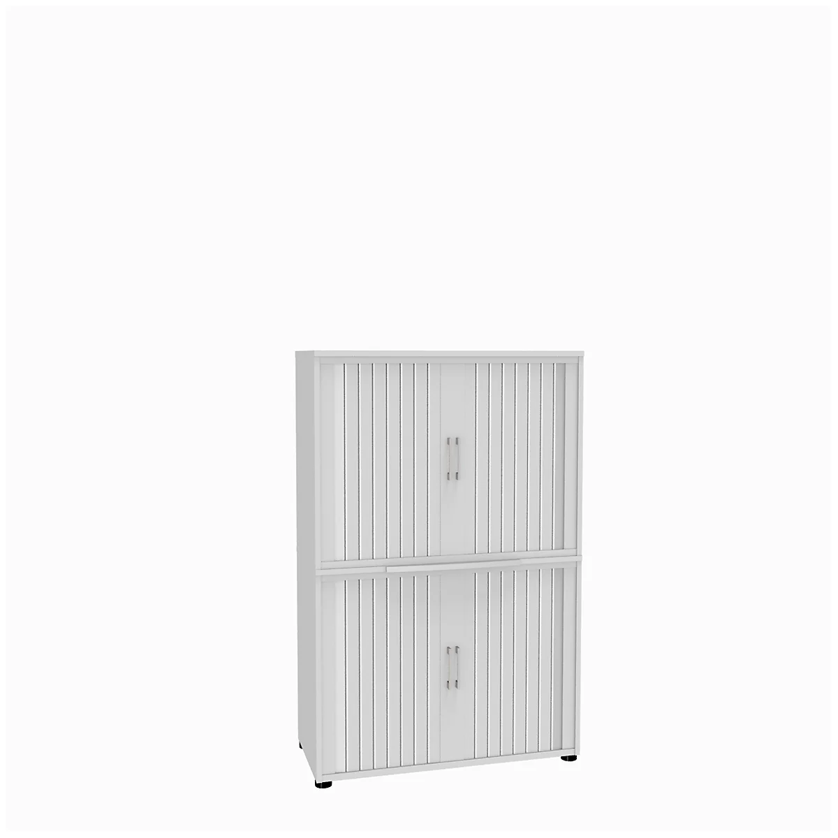Rollladenschrank, 4 OH, 2teilig, ohne Mitteltrennwand, B 1000 mm, weiss