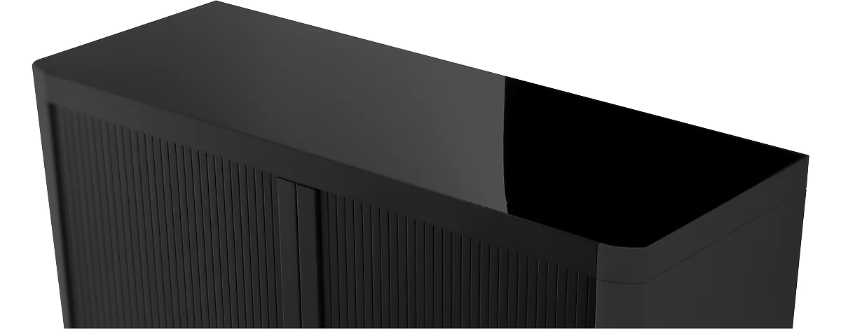 Rollladenschrank, H 1040 mm, schwarz/schwarz