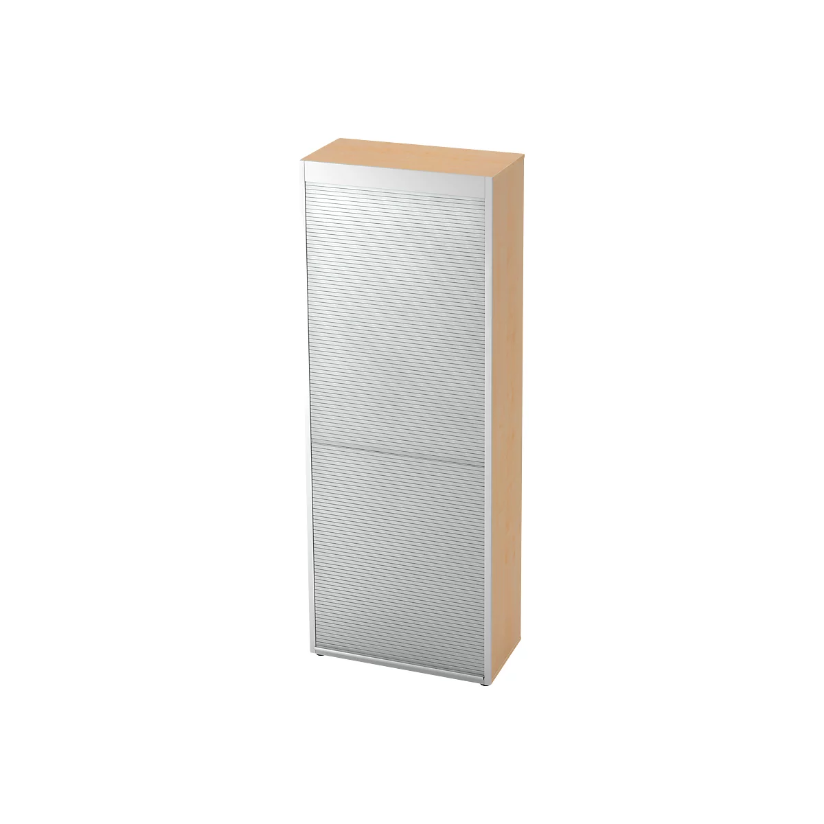 Rollladenschrank TOPAS LINE, vertikal, 6 Ordnerhöhen, Ahorn-Dekor