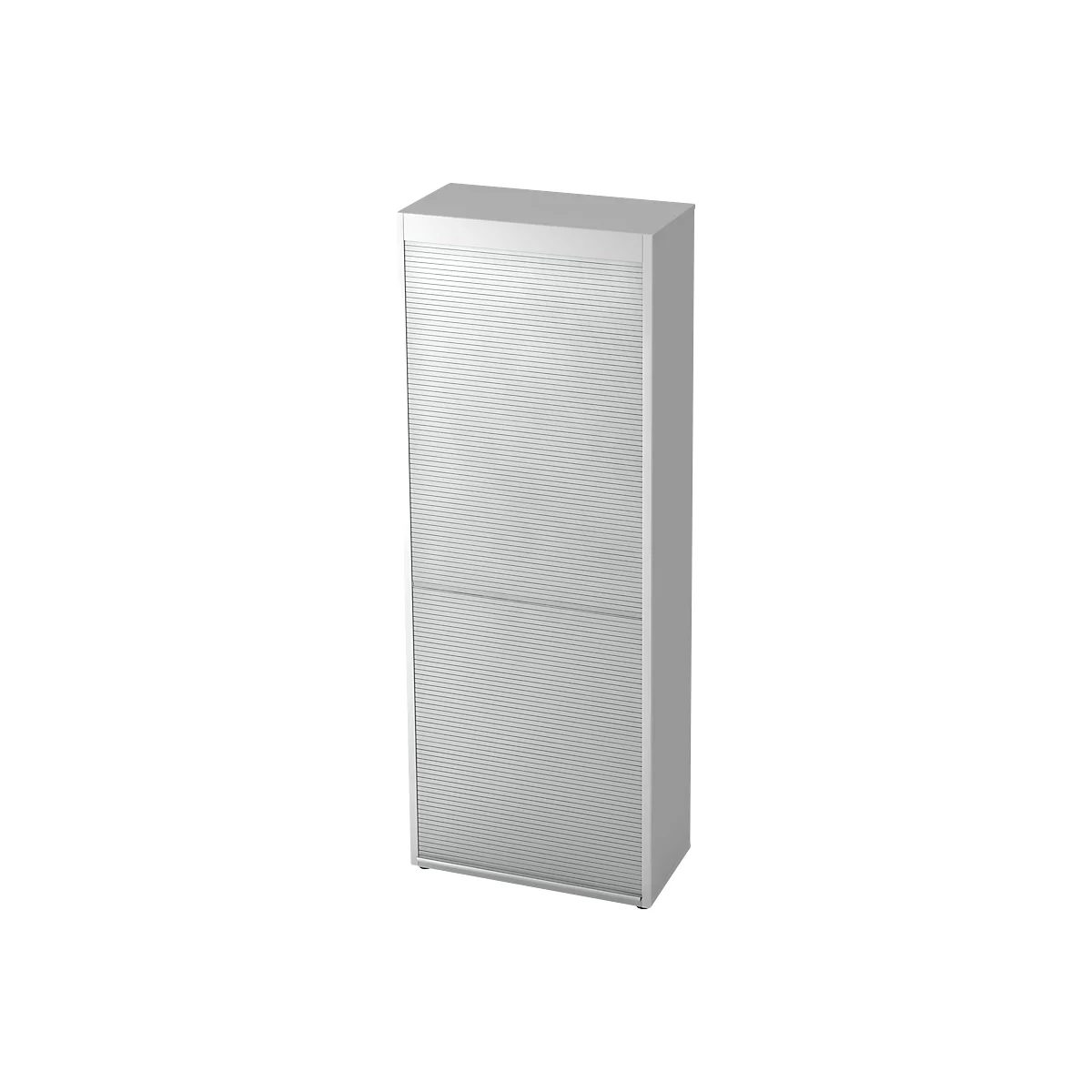 Rollladenschrank TOPAS LINE, vertikal, 6 Ordnerhöhen, lichtgrau
