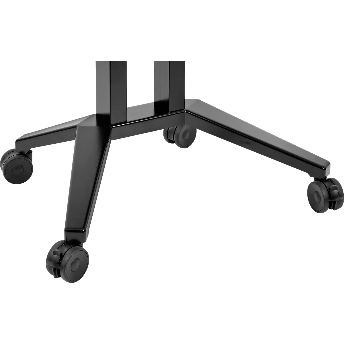 Rollstativ Legamaster moTion MS-12S, höhenverstellbar, Kabelfach, B 910 x T 690 x H 1470-2130 mm, schwarz