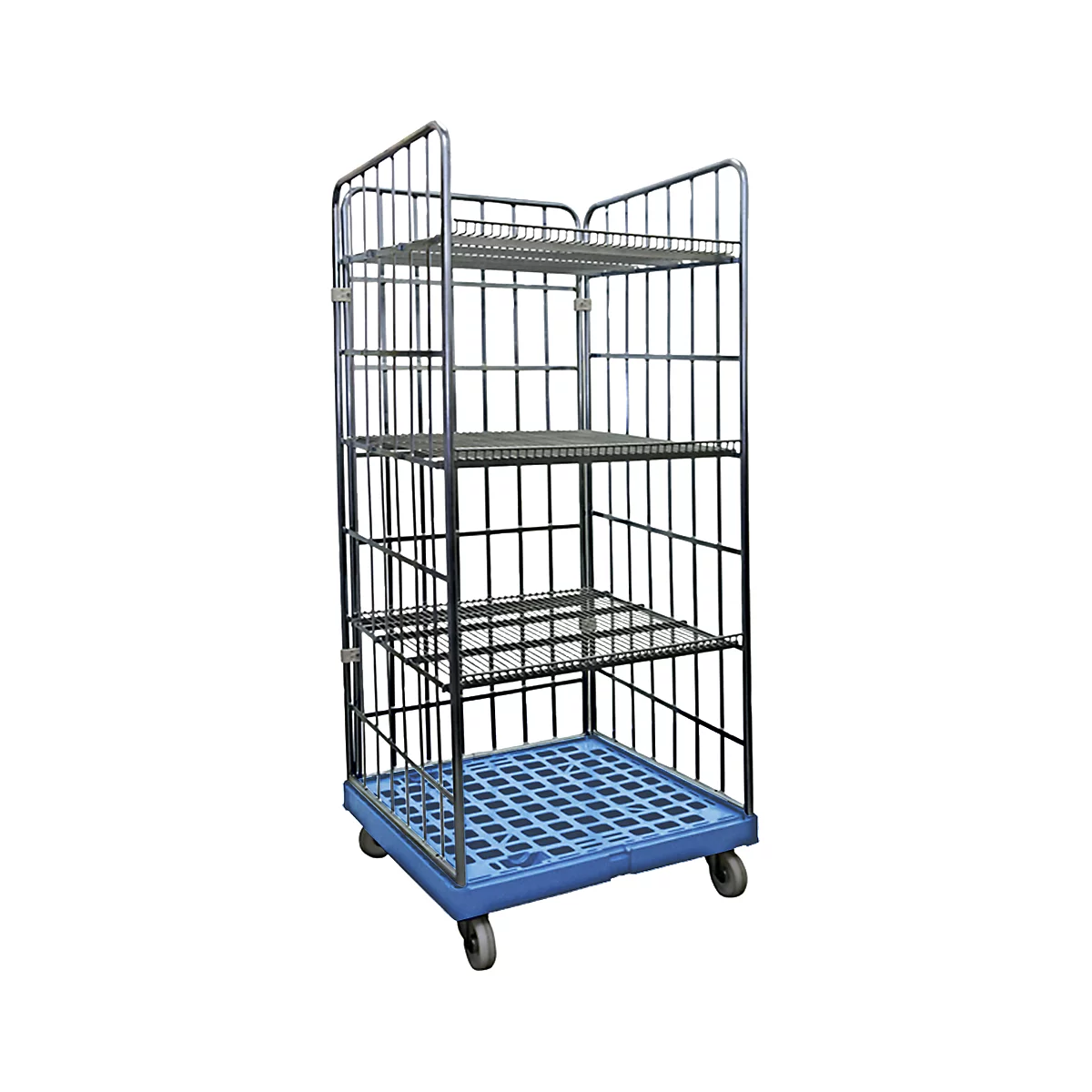Rolstelling, H 1800 x B 815 x D 724 mm, blauw RAL 5012