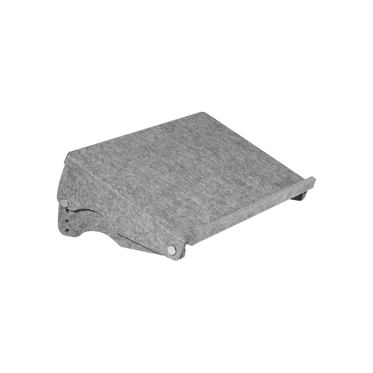 Ronde-lijn documenthouder Bakker Elkhuizen Q-doc 515, 60% gerecycled materiaal, B 515 x D 290 x H 120 mm, lichtgrijs