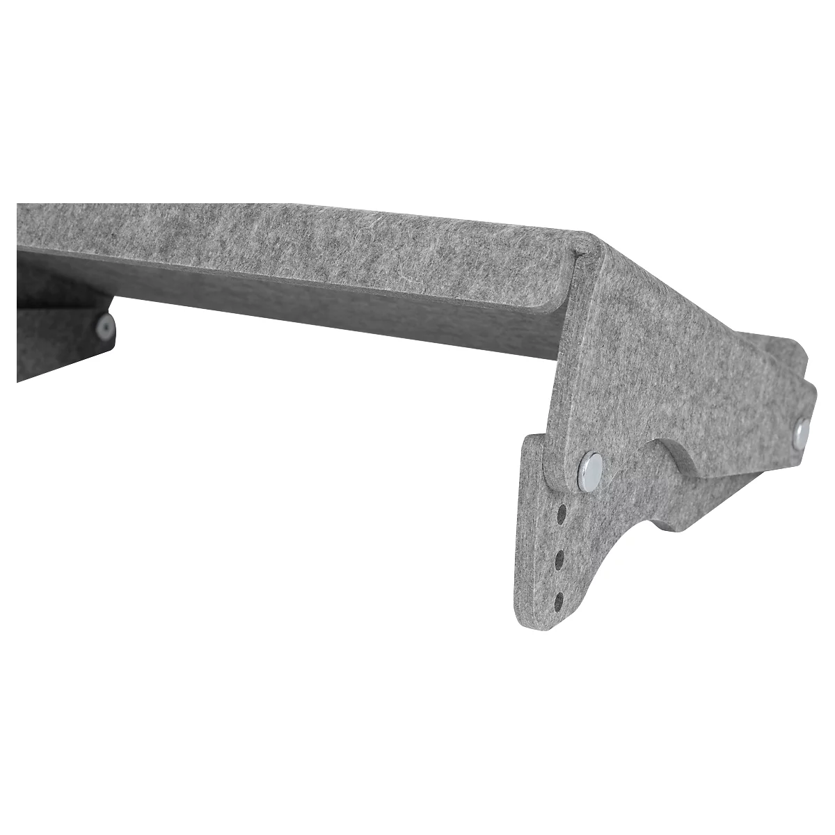 Ronde-lijn documenthouder Bakker Elkhuizen Q-doc 515, 60% gerecycled materiaal, B 515 x D 290 x H 120 mm, lichtgrijs