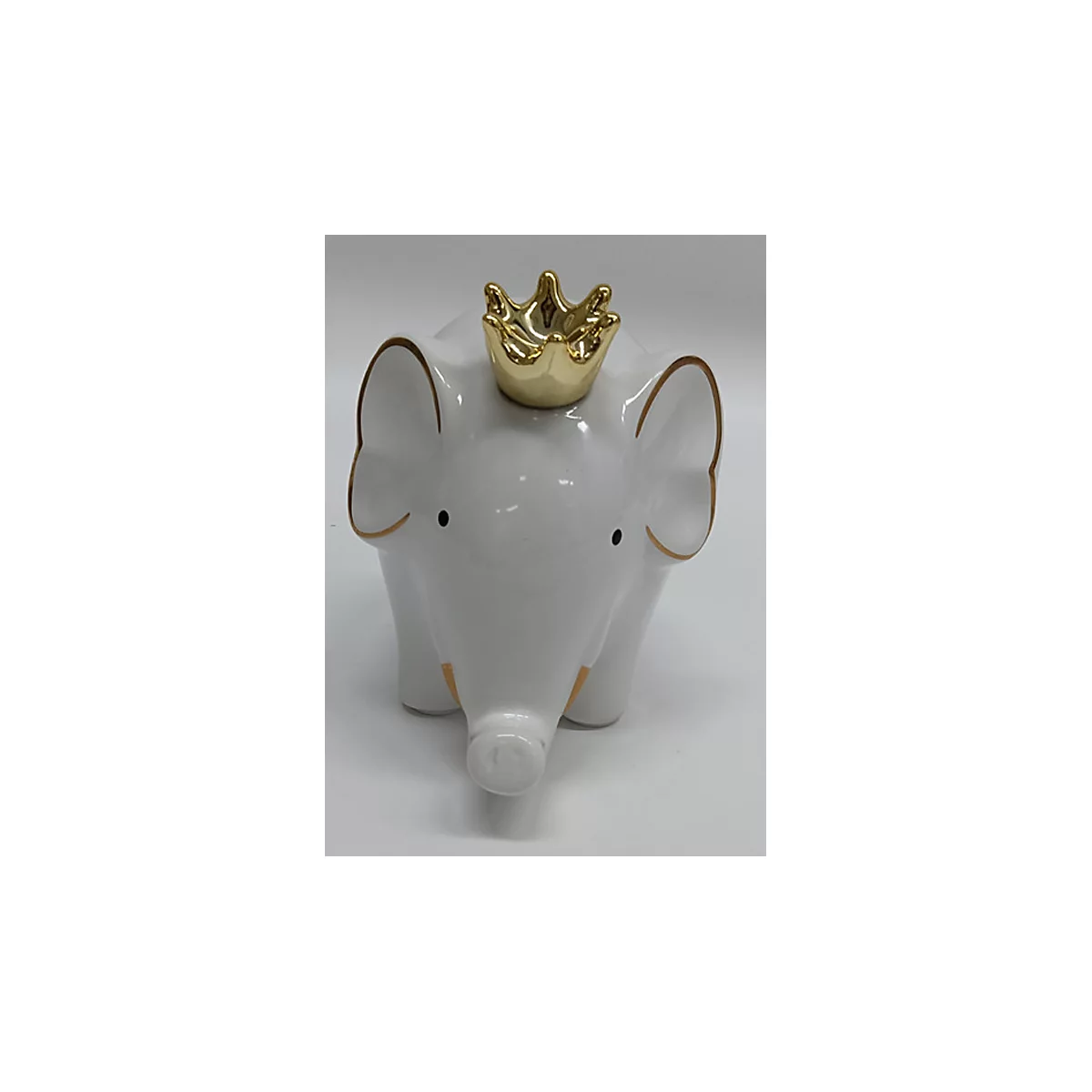 ROOST Sparkasse Elefant Spardose, Porzellan, entleerbar, 16 x 11.5 x 14.5 cm
