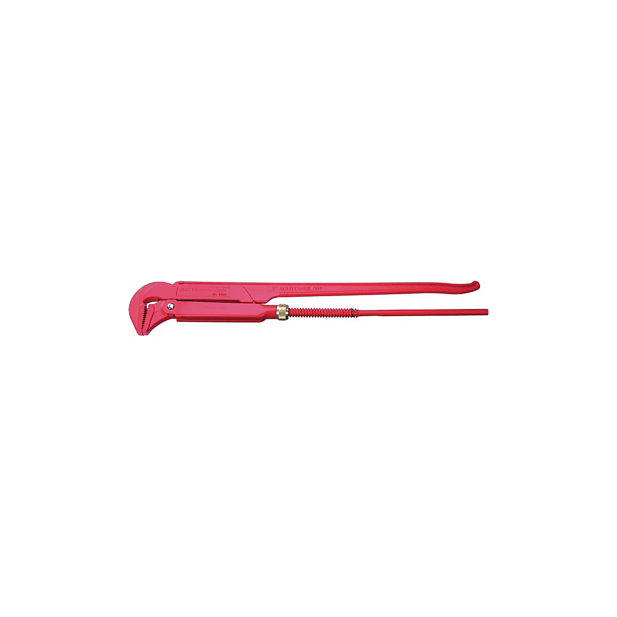 ROTHENBERGER pijpsleutel, L 640 mm, klembreedte 89 mm, voor buizen tot 3 inch, chroom-vanadium-staal, kop schuin 90°