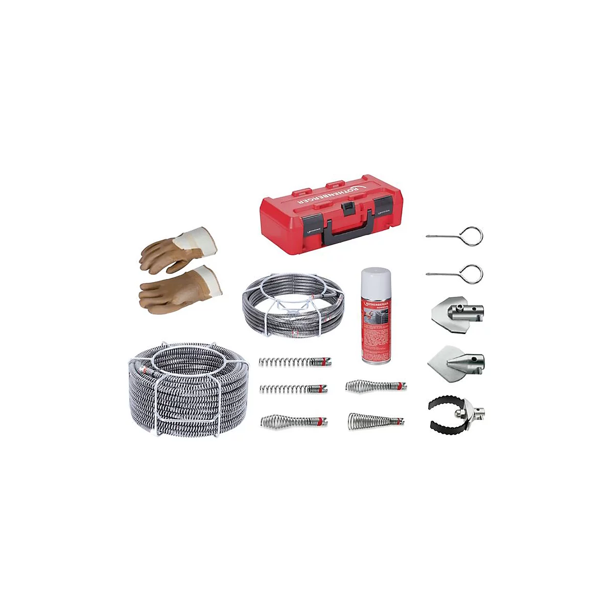 ROTHENBERGER spiraal DuraFlex SMK, Ø 16+22 mm, L 2,3-22,5 m, gegalvaniseerd, voor R600 VarioClean