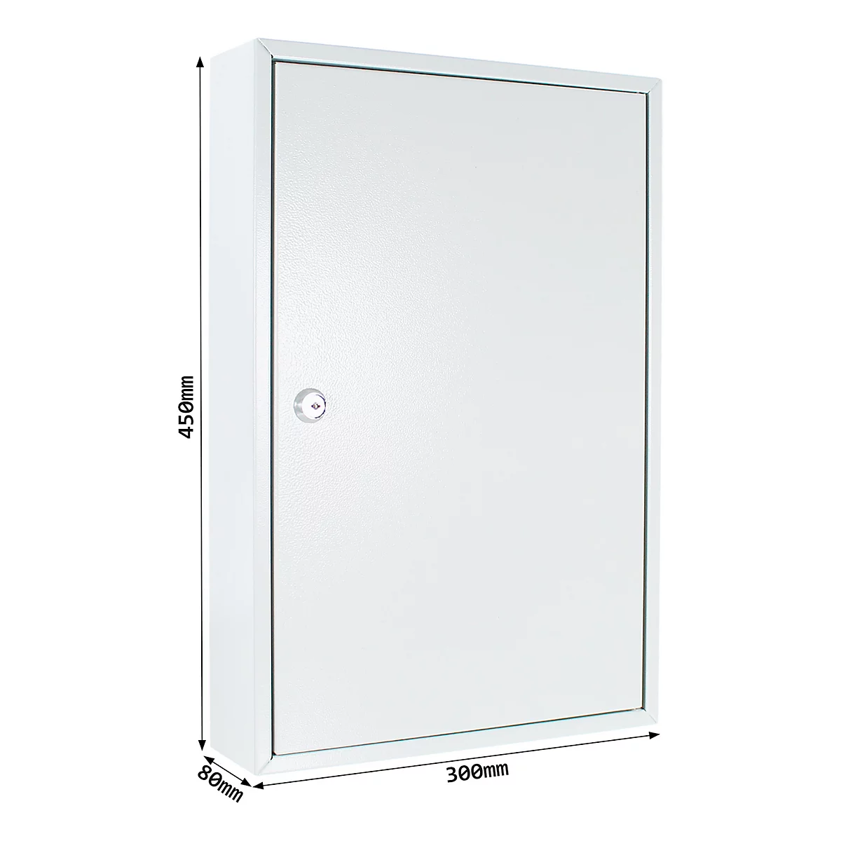 Rottner Armoire à clés à une porte S 64, serrure à cylindre, pour jusqu'à 64 clés, gris