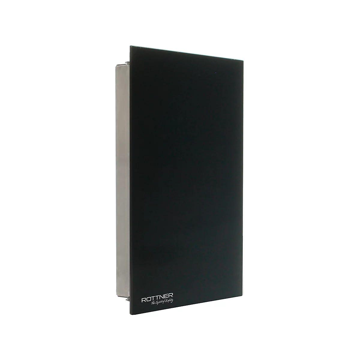 Rottner Armoire à clés Key Glass Black - acier inoxydable, 8 crochets, fermeture magnétique
