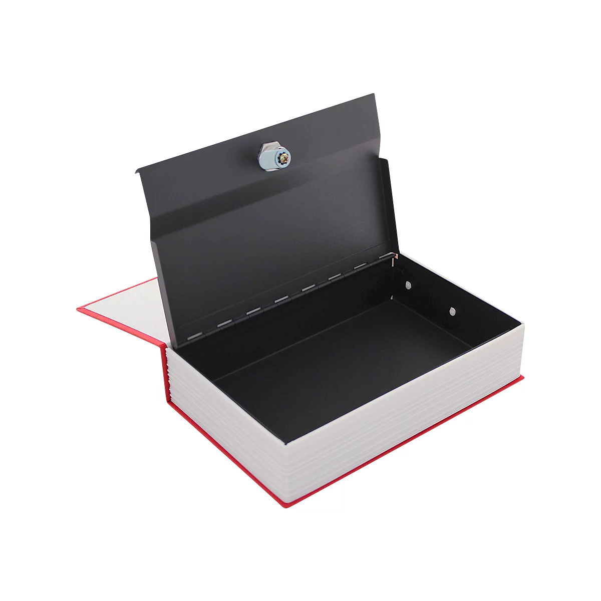 Rottner BookCase rouge - serrure à cylindre, rangement sécurisé