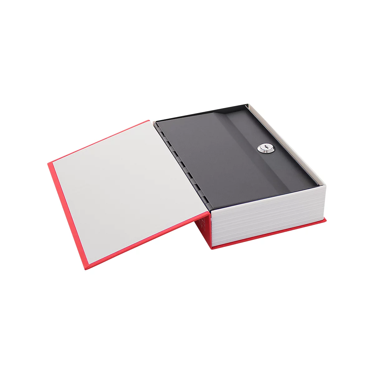 Rottner BookCase rouge - serrure à cylindre, rangement sécurisé