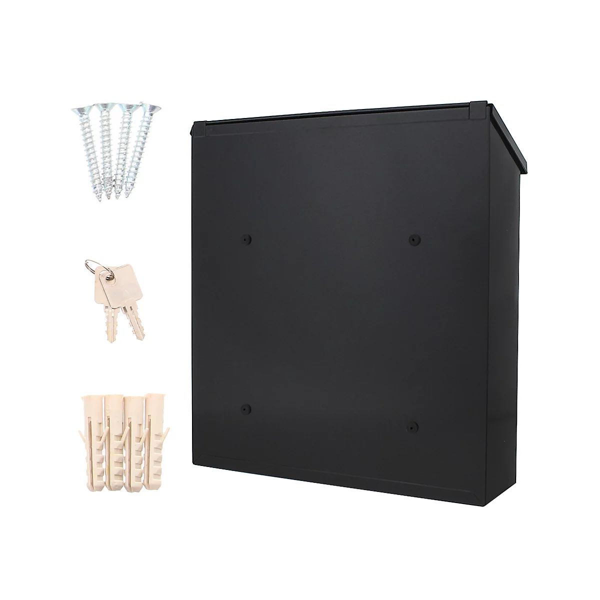 Rottner Briefkasten Bolzano Schwarzgrau