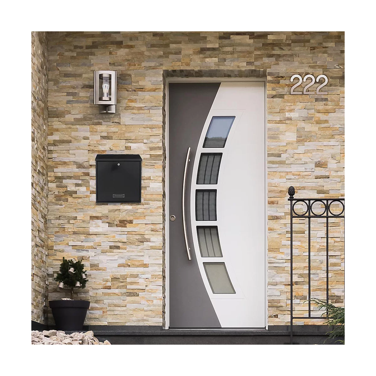 Rottner Briefkasten Bolzano Schwarzgrau