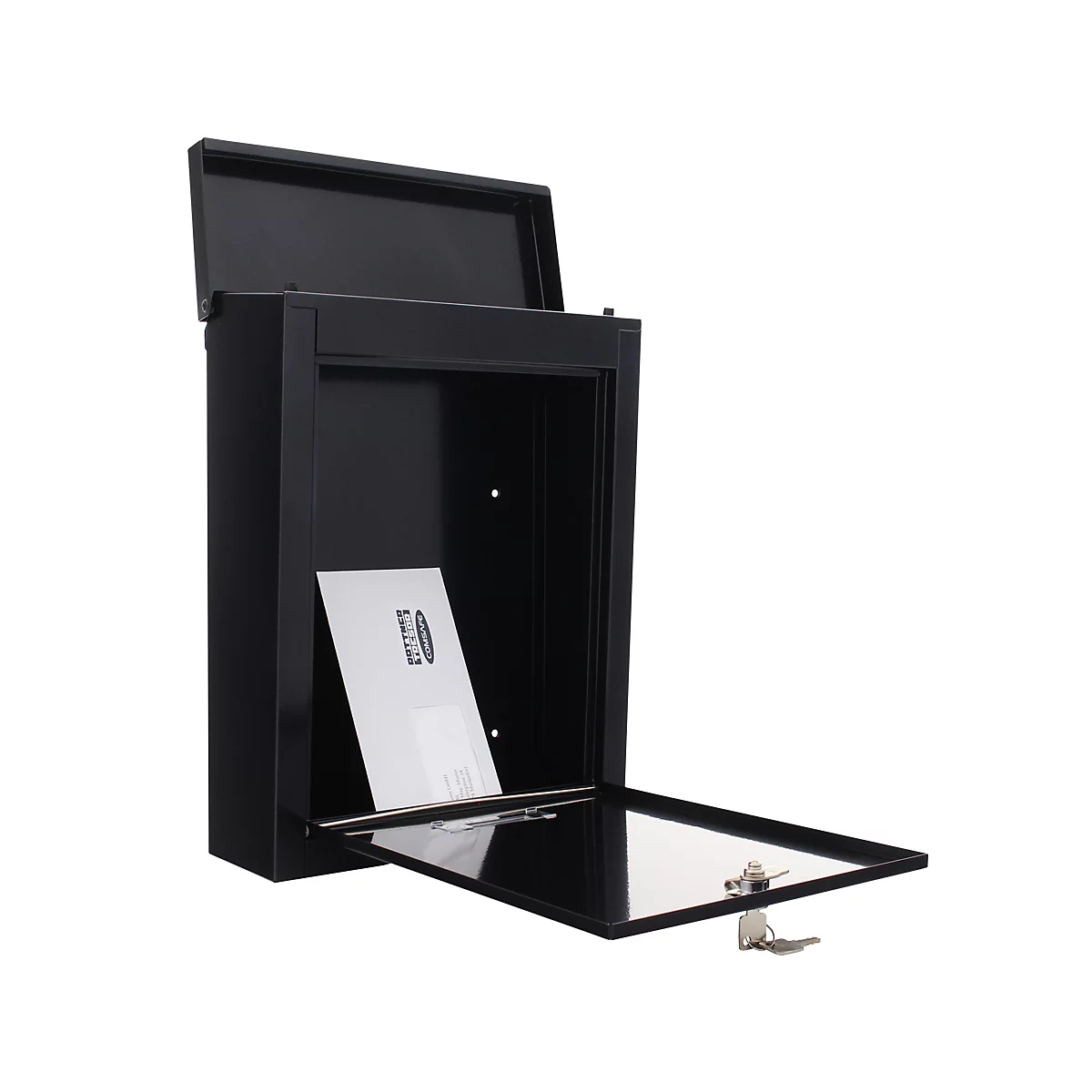 Rottner Briefkasten Brighton Schwarz