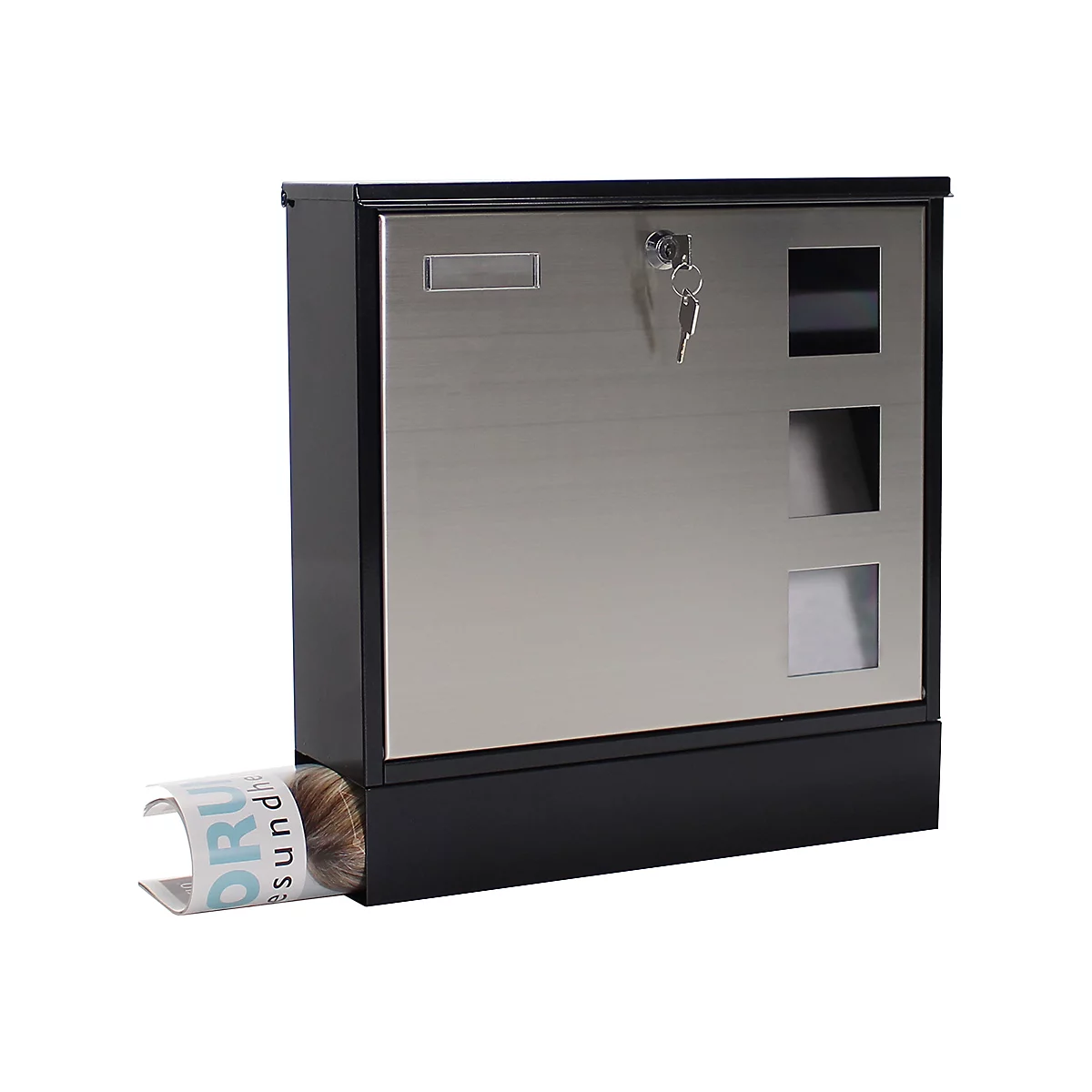 Rottner Briefkasten Design Mailbo x schwarz