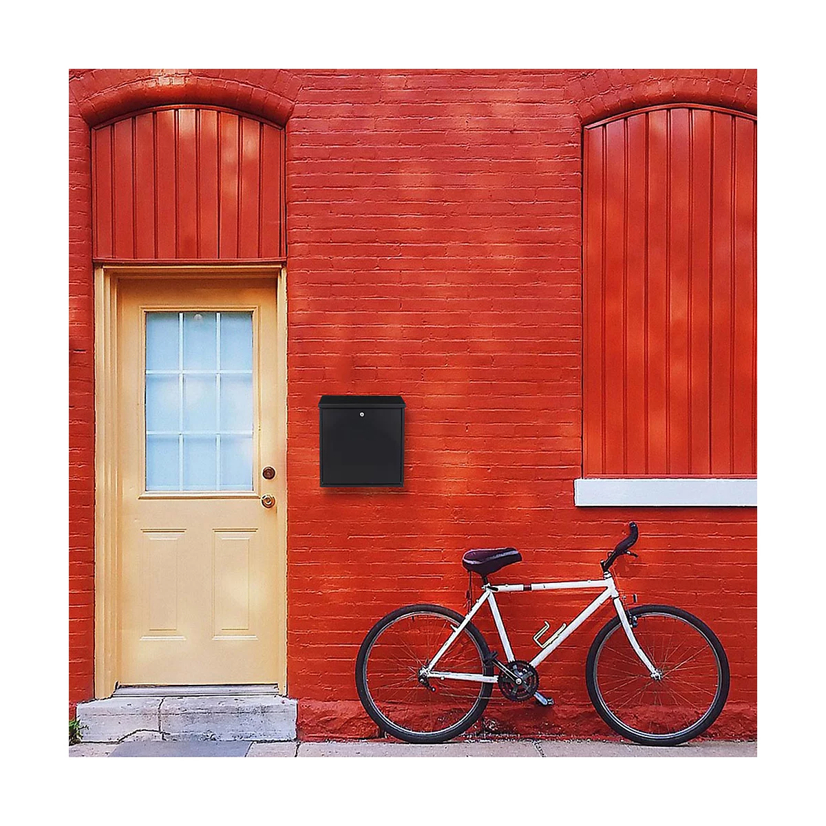 Rottner Briefkasten Firenze, Wandmontage, Zylinderschloss, 2 Schlüssel, Stahlblech, B 365 x T 115 x H 390 mm, schwarz-grau