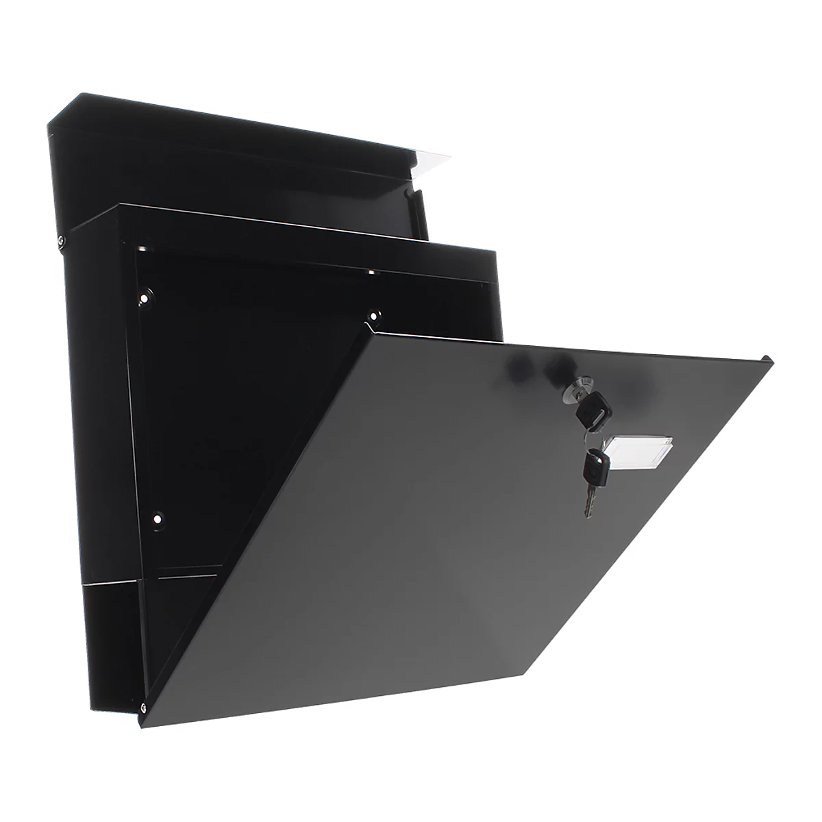 Rottner Briefkasten Kensington, Stahlblech schwarz