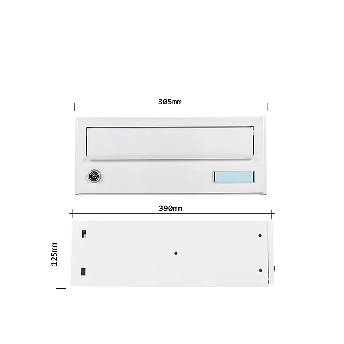 Rottner Briefkasten Modul ELM MZ weiß