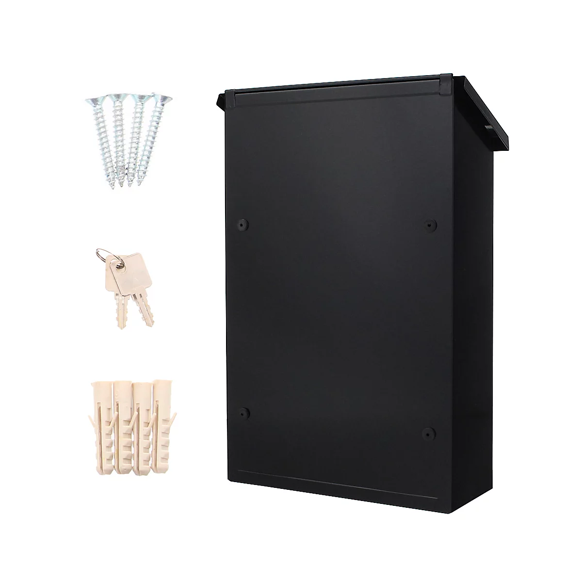 Rottner Briefkasten Parma Schwarzgrau