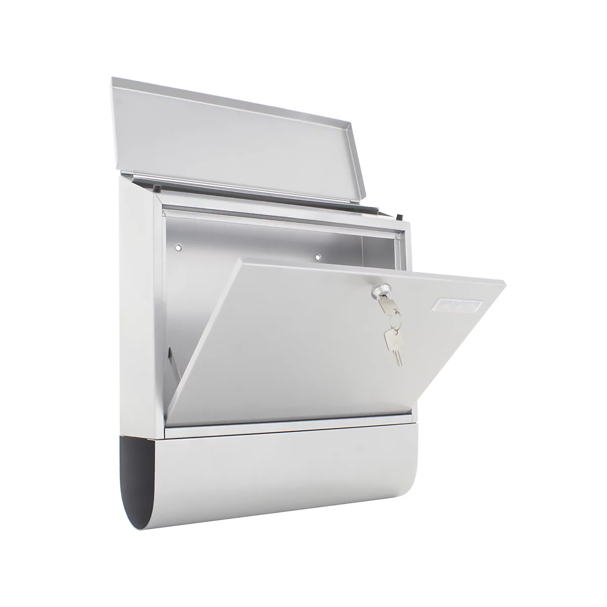 Rottner Briefkasten Villa Spezial Set silber