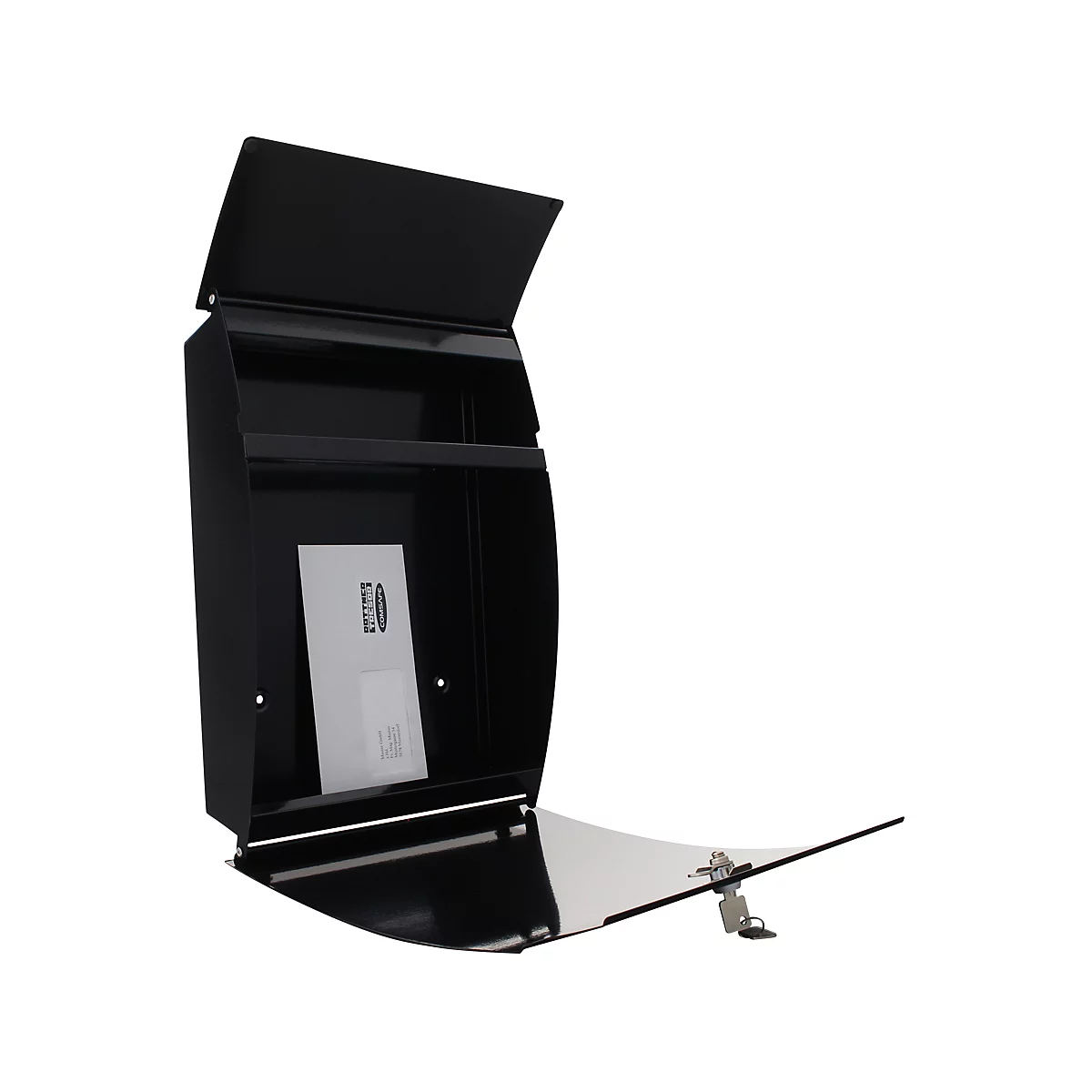 Rottner brievenbus Harrow zwart-grijs