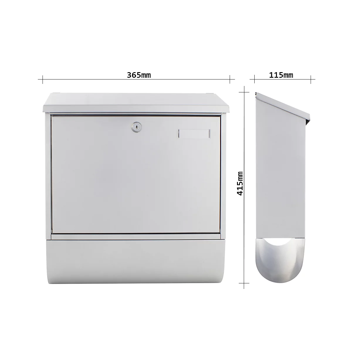 Rottner brievenbus Villa speciale set zilver