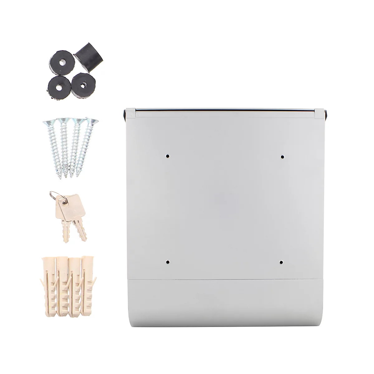 Rottner brievenbus Villa speciale set zilver