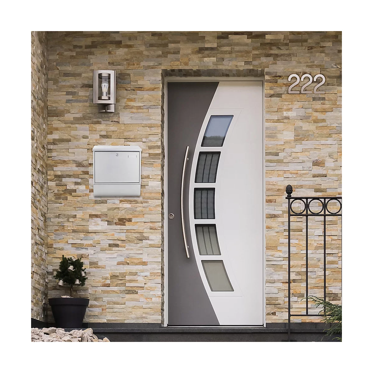 Rottner brievenbus Villa speciale set zilver