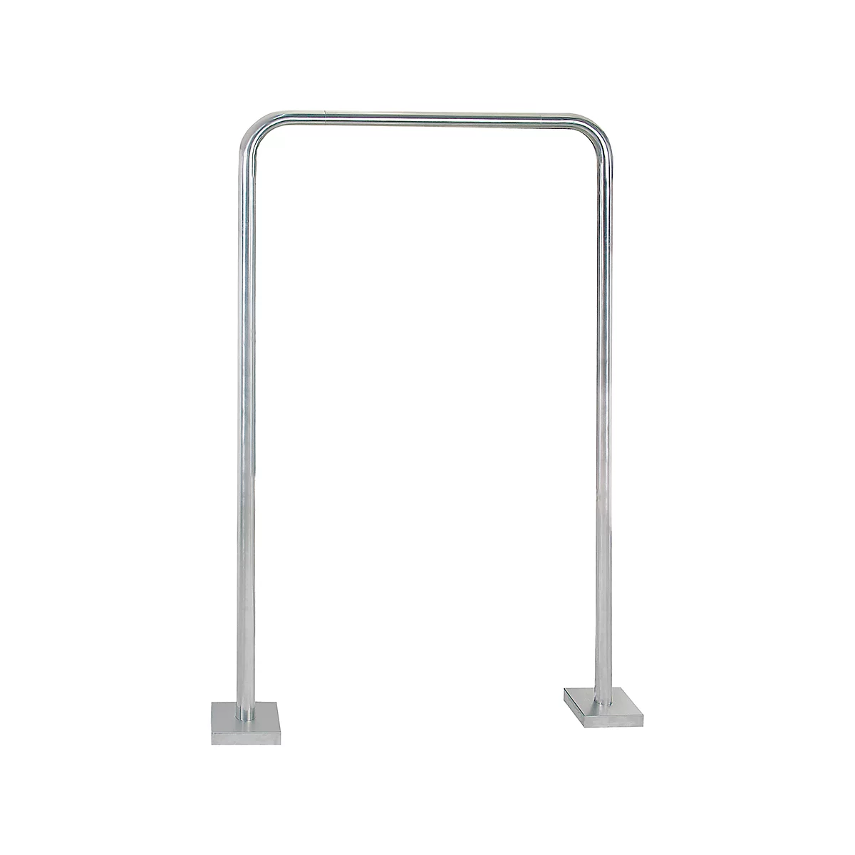 Rottner brievenbusstandaard, beugelvorm, voor vrijstaande brievenbussen, incl. bevestigingsmateriaal &amp; boorinstructies, roestvrij staal, H 1355 mm