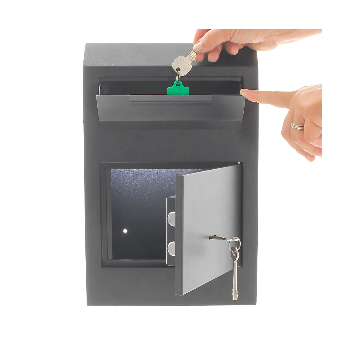 Rottner Coffre-fort à introduire Cashmatic Basic serrure à double panneton