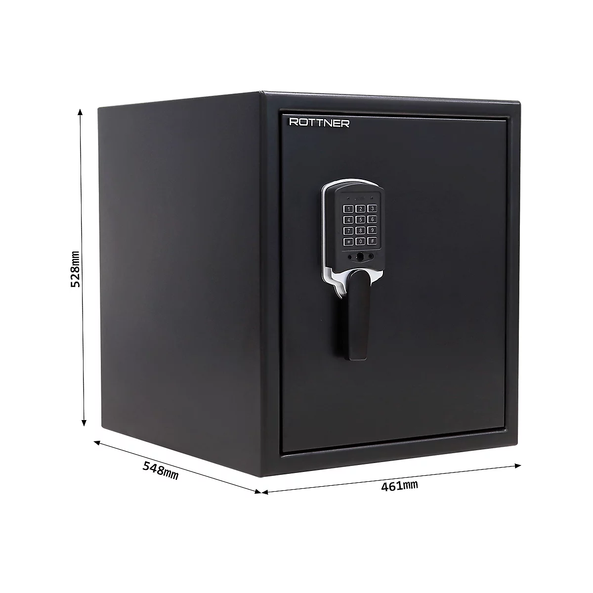 Rottner Coffre-fort ignifuge FIRE DATA 60 Serrure électronique noire