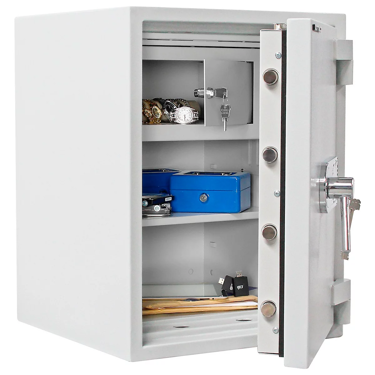 Rottner feuersicherer Wertschutzschrank EN2 Diamant Fire Premium PO65 Doppelbartschloss