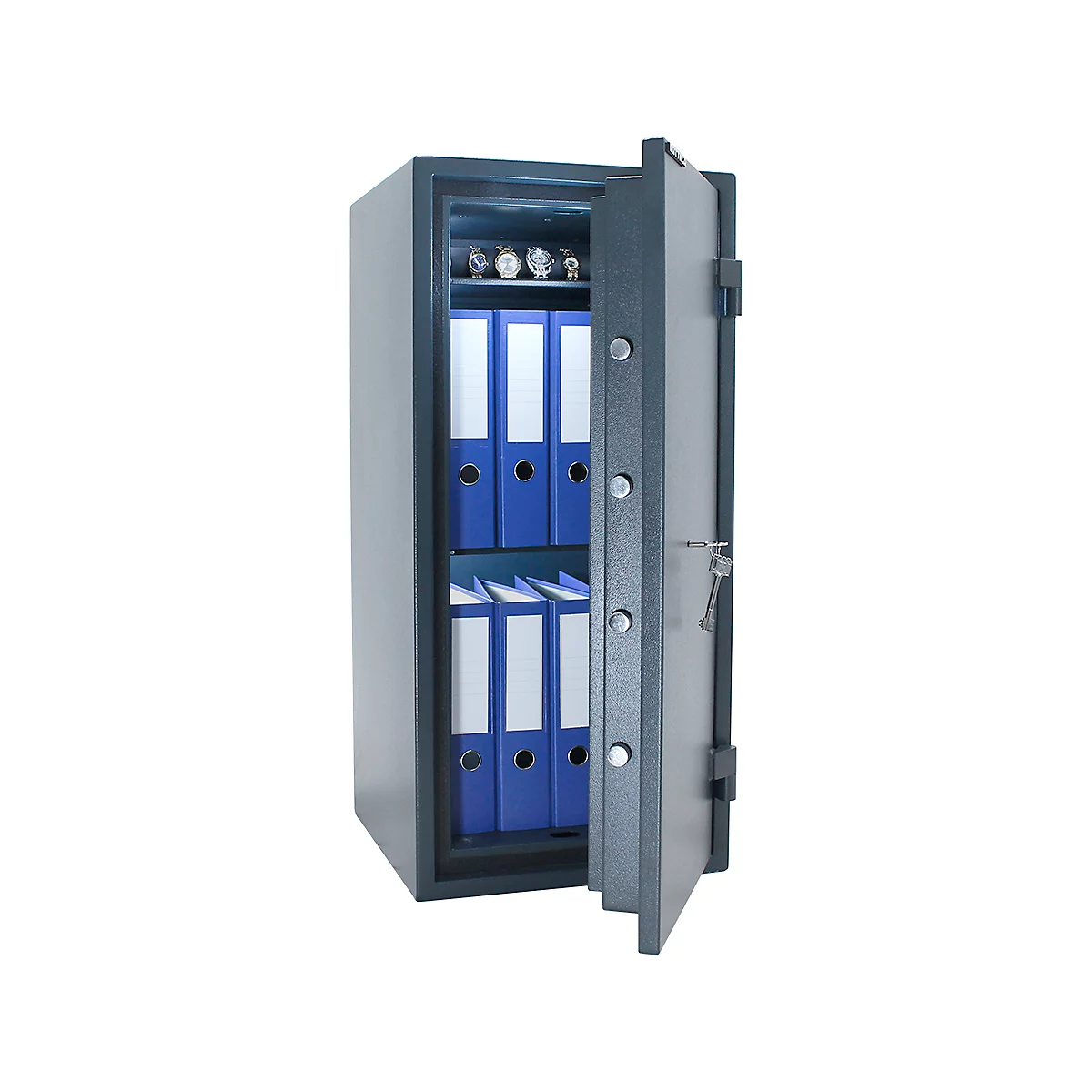 Rottner Fire Hero 100 kluis met EN 1 veiligheidsniveau, 30 minuten brandbeveiliging, slot met dubbelbaardsluiting, antraciet