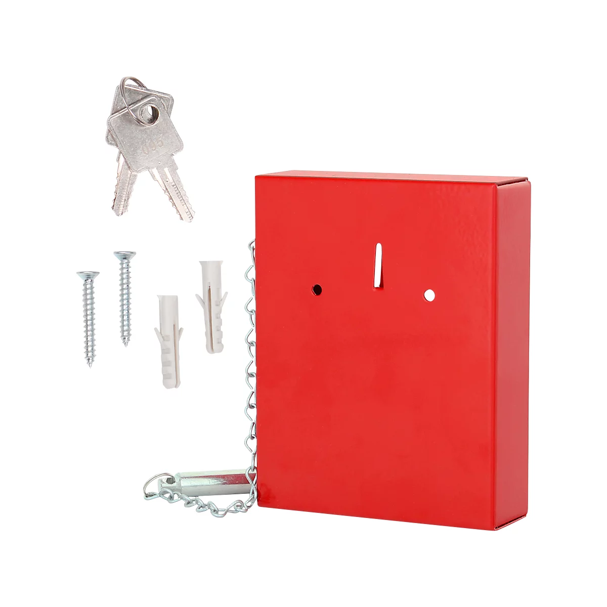 Rottner noodsleutelkast NSK 1 met klepel - cilinderslot, rood
