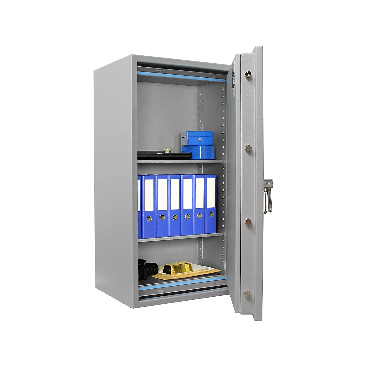 Rottner Papiersicherungsschrank EN1 Super Paper 120 Premium Doppelbartschloss weißaluminium