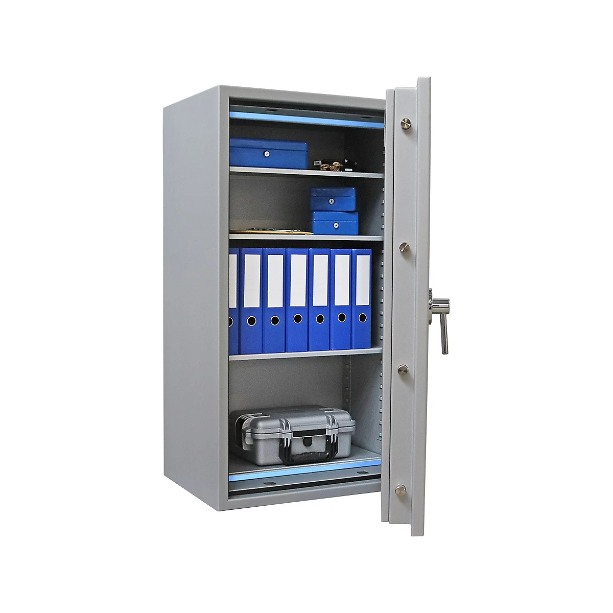 Rottner Papiersicherungsschrank EN1 Super Paper 120 Premium Elektronikschloss weißaluminium
