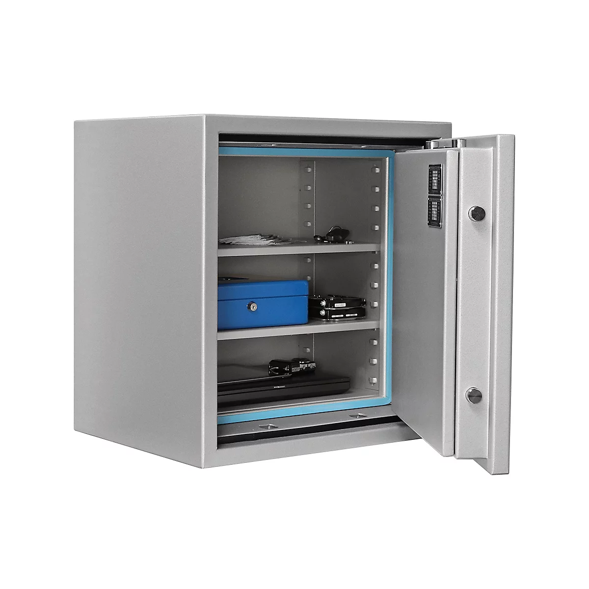 Rottner Papiersicherungsschrank EN1 Super Paper 65 Elektronikschloss Premium weißaluminium