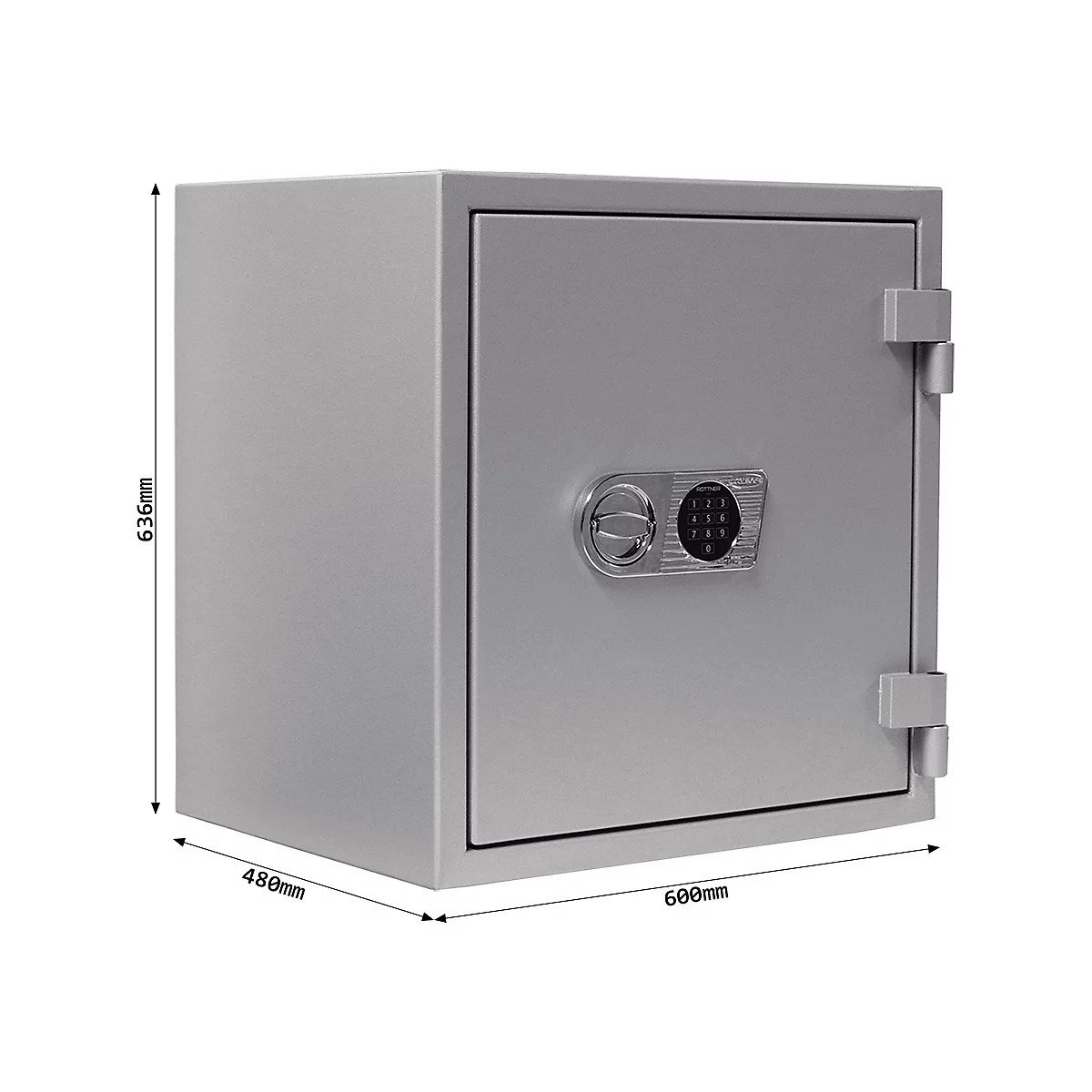 Rottner Papiersicherungsschrank EN1 Super Paper 65 Elektronikschloss Premium weißaluminium