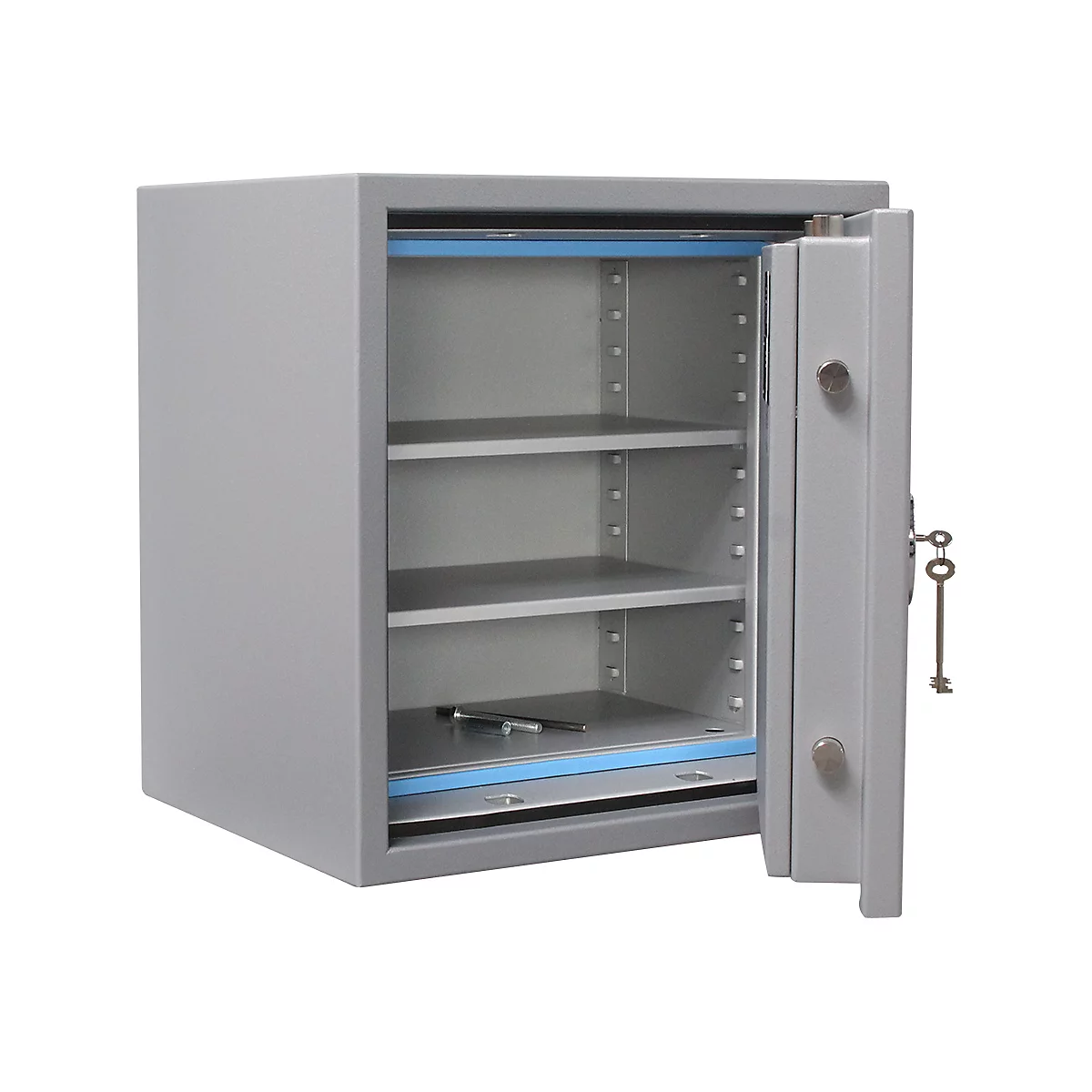 Rottner Papiersicherungsschrank EN1 Super Paper 65 Premium Doppelbartschloss weißaluminium