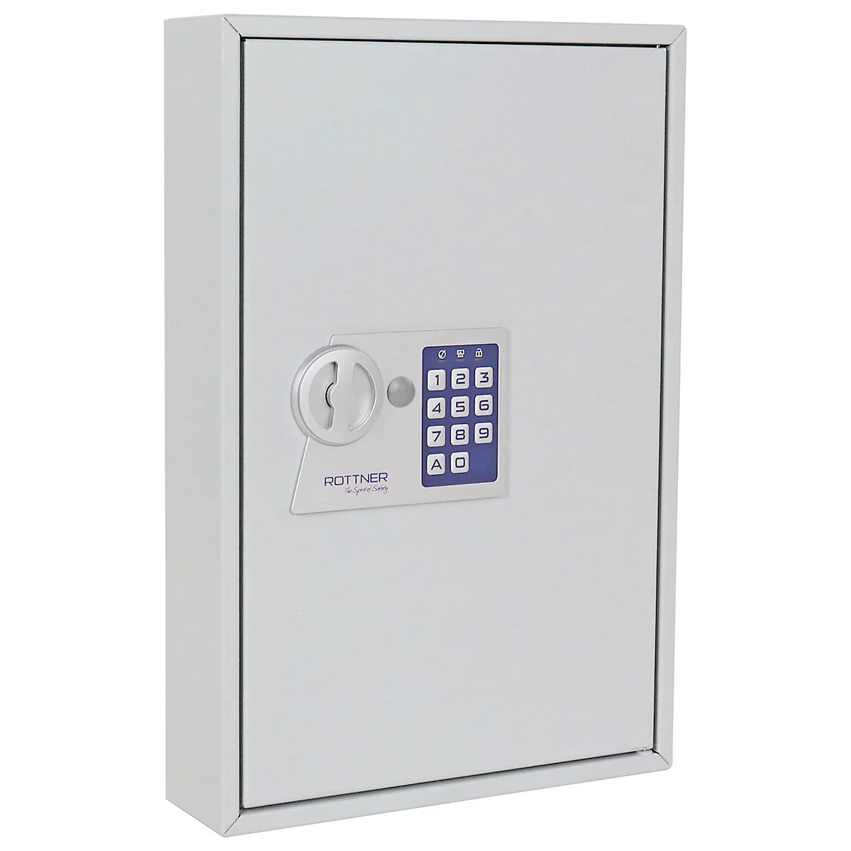 Rottner Schlüsselschrank S 64, Elektronikschloss, für bis zu 64 Schlüssel, grau