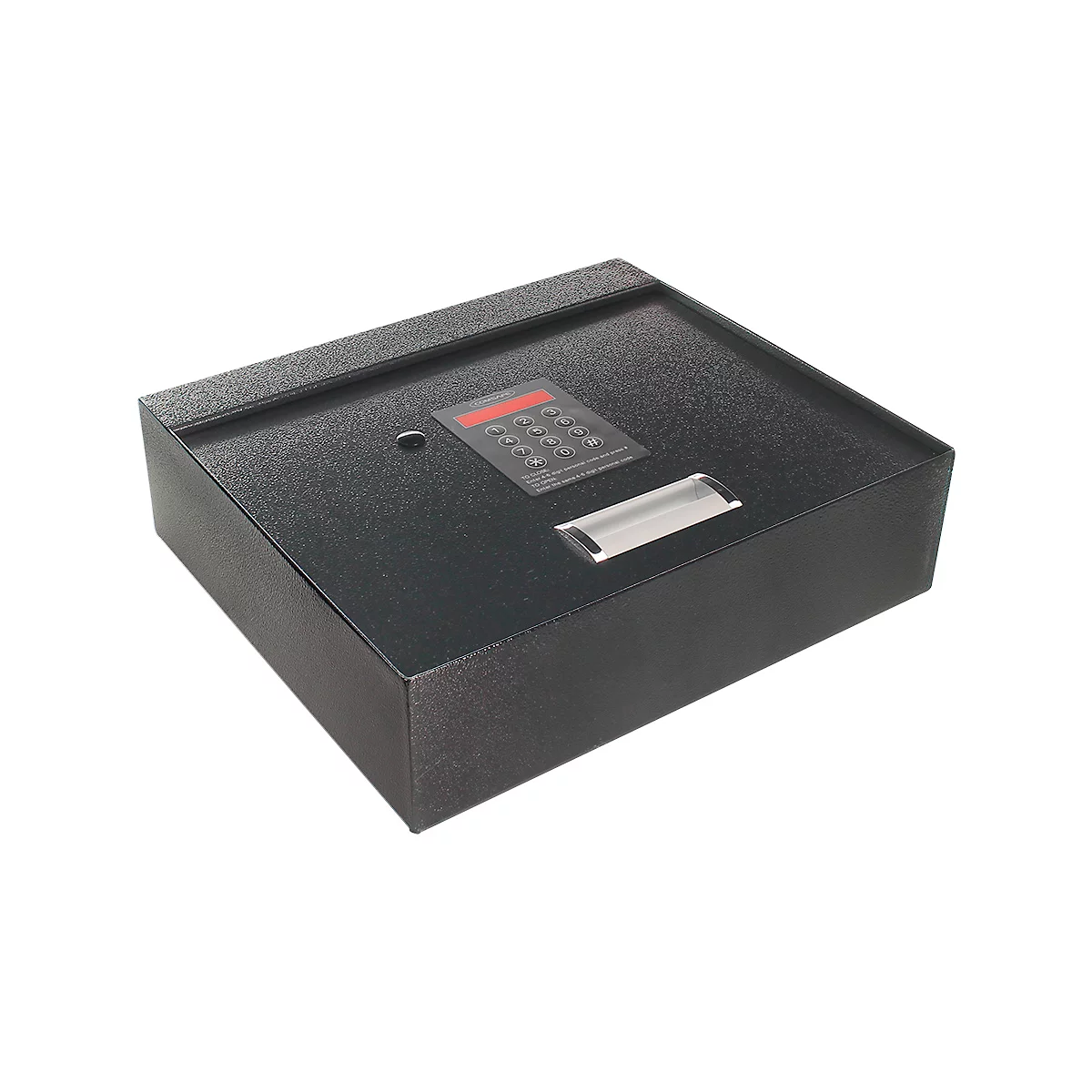 Rottner Schubladentresor Coverchest, 7,5 l, Türanschlag oben, Elektronikschloss mit 2 Schlüsseln, Montagematerial, B 400 x T 350 x H 110 mm, anthrazit