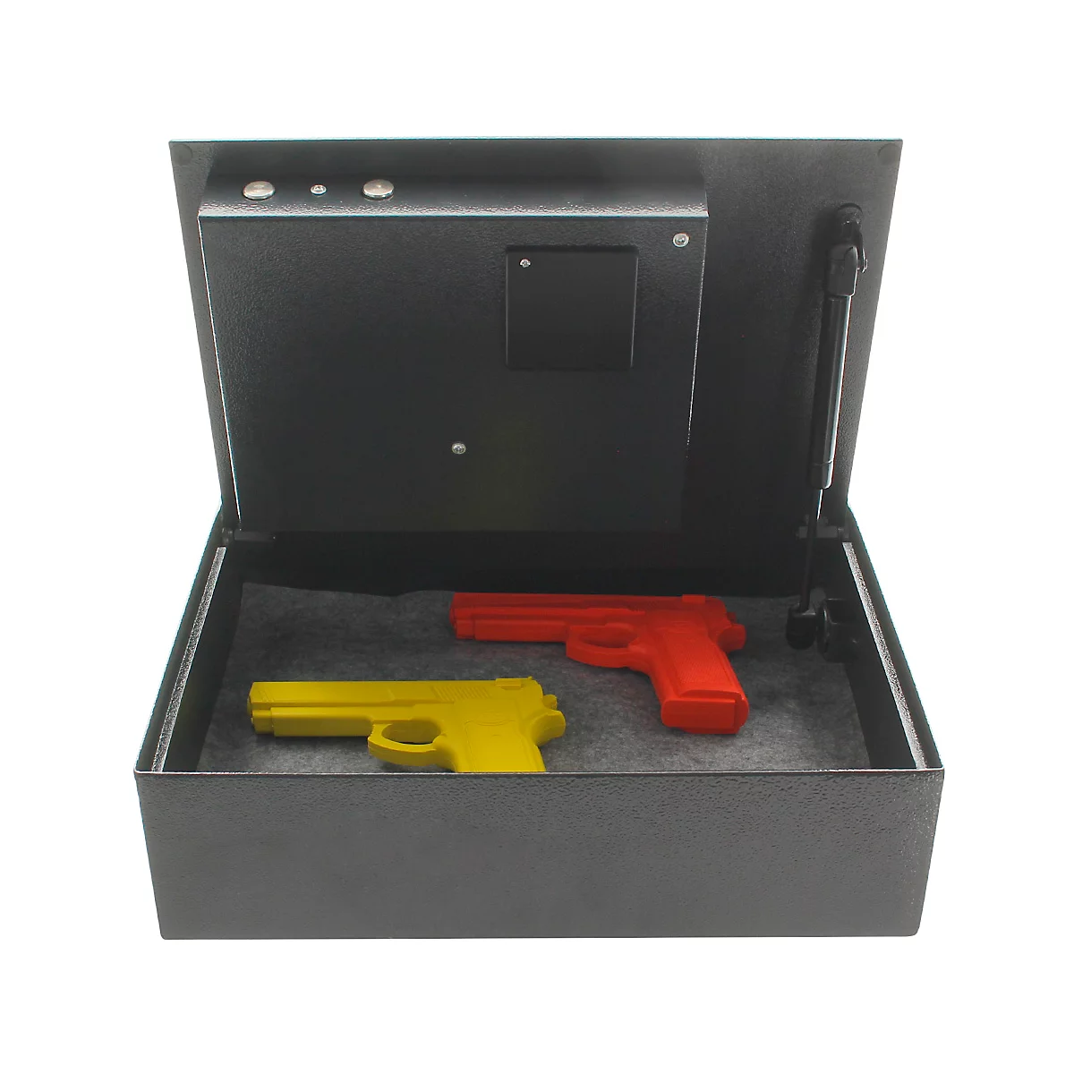Rottner Schubladentresor Coverchest, 7,5 l, Türanschlag oben, Elektronikschloss mit 2 Schlüsseln, Montagematerial, B 400 x T 350 x H 110 mm, anthrazit