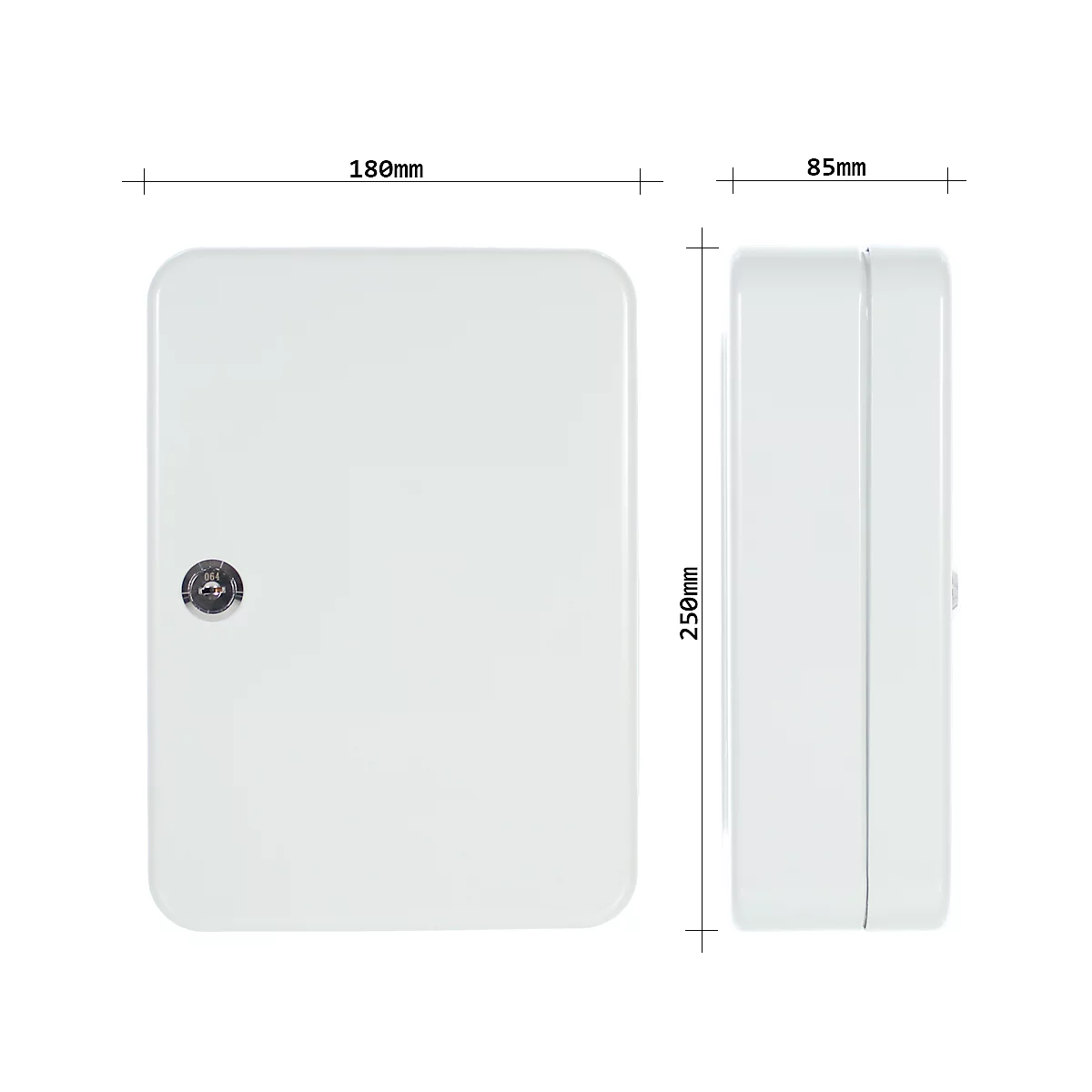 Grijze camera-omtrek op een witte achtergrond. Lens en behuizing duidelijk zichtbaar.