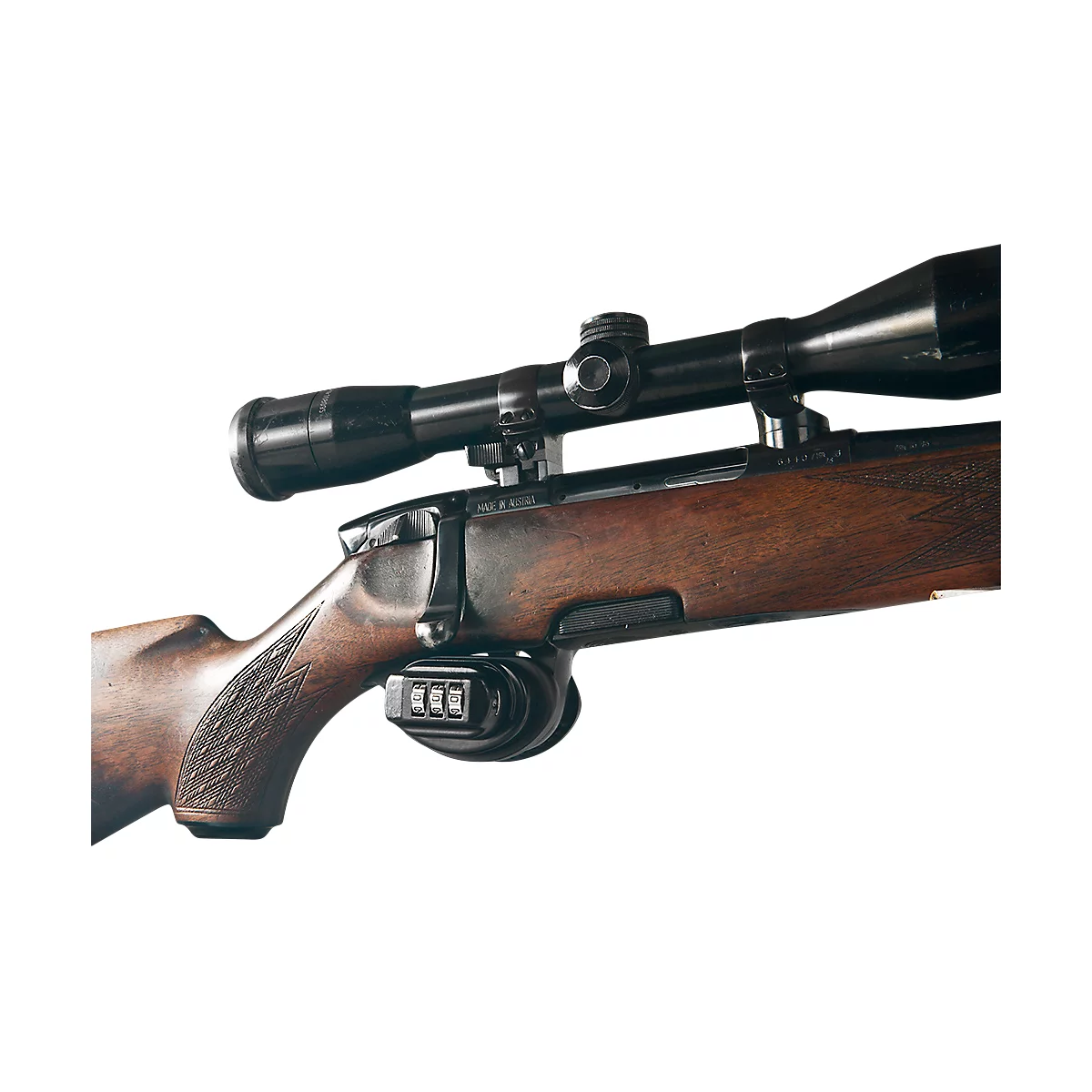 Rottner Waffenschloss GunControl – Mechanisches Zahlenschloss, schwarz