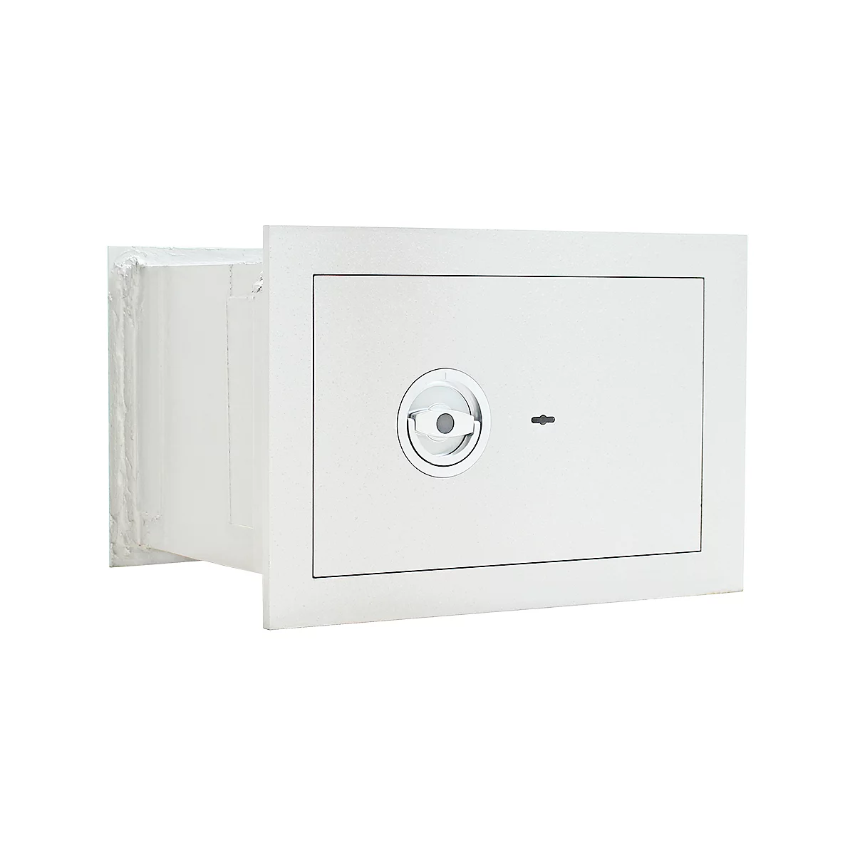 Rottner Wandtresor Stone Premium SE 35, 27 l, EN 1, mit 1 Fachboden, Doppelbartschloss, Stahl, weißaluminium RAL 9006