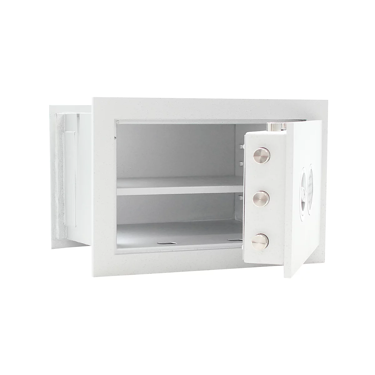 Rottner Wandtresor Stone Premium SE 35, 27 l, EN 1, mit 1 Fachboden, Elektronikschloss, Stahl, weißaluminium RAL 9006