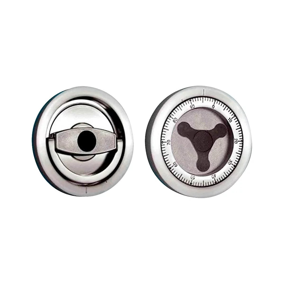 Rottner Wandtresor Stone Premium SE 35, 27 l, EN 1, mit 1 Fachboden, Zahlenkombinationsschloss, Stahl, weißaluminium RAL 9006