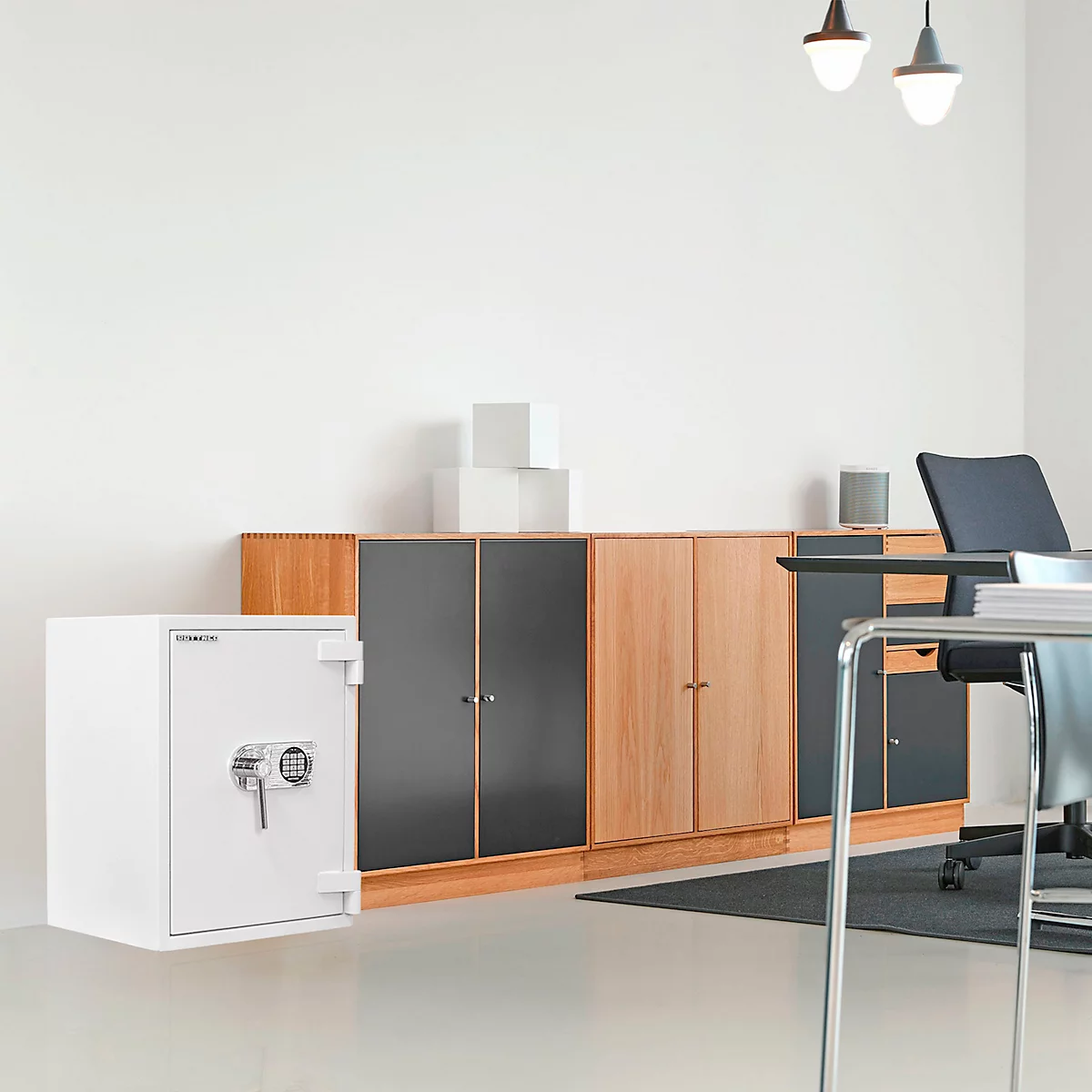 Rottner Wertschutzschrank EN3 Diamant Super Premium DO65 Elektronikschloss lichtgrau