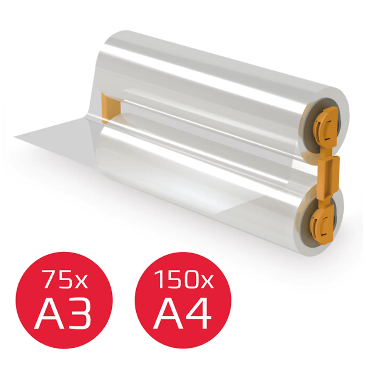 Rouleau de plastification de rechange GBC pour Foton 30 Cassette film, 125 mic, jusqu'à 150 pages A4, brillant