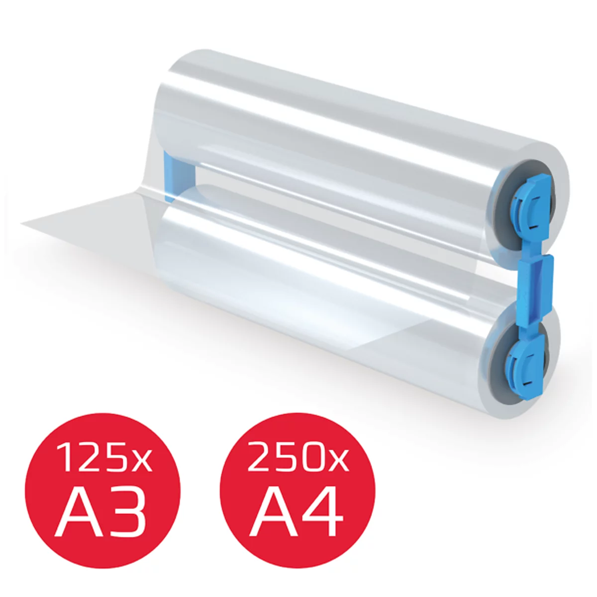 Rouleau de plastification de rechange GBC pour Foton 30 Cassette film, 75 mic, jusqu'à 250 pages A4, brillant